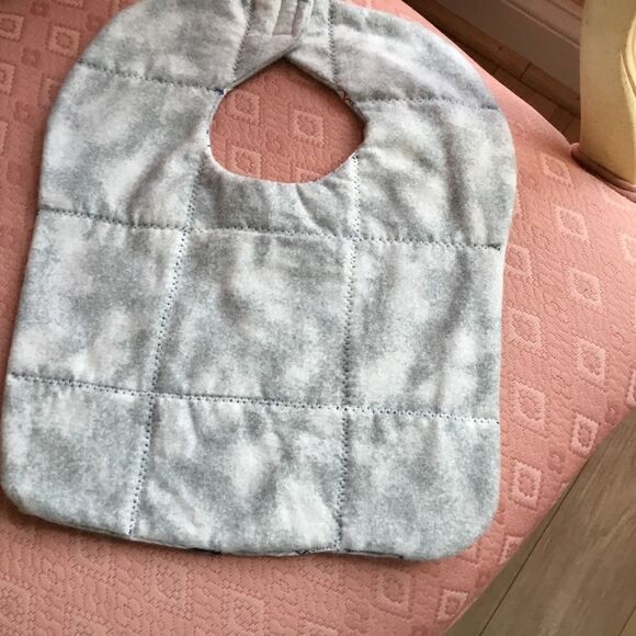 3/$25 or $12 ea.  NWT Baseball Handcrafted Quilted Bib - Picture 3 of 4